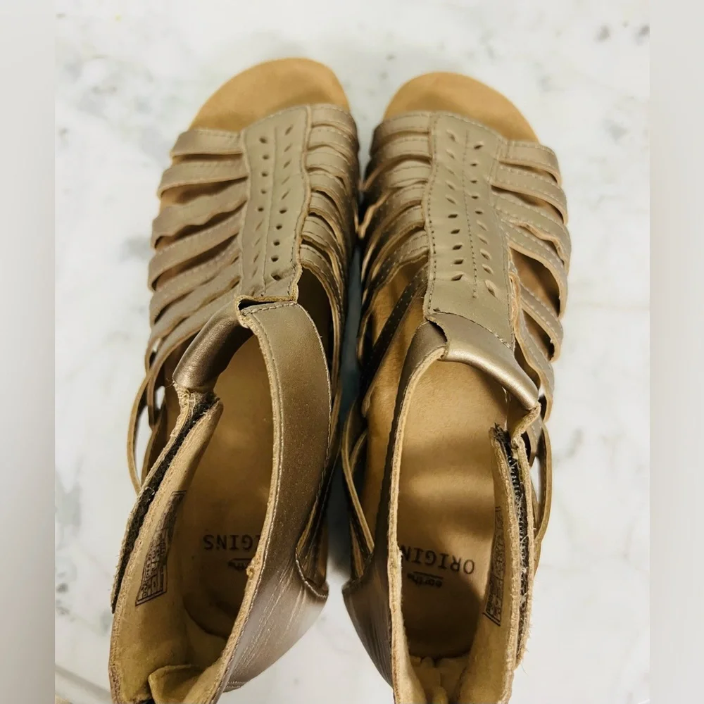 Earth Origins Bevvy Gladiator Sandals – 8M Gold - Picture 10 of 16